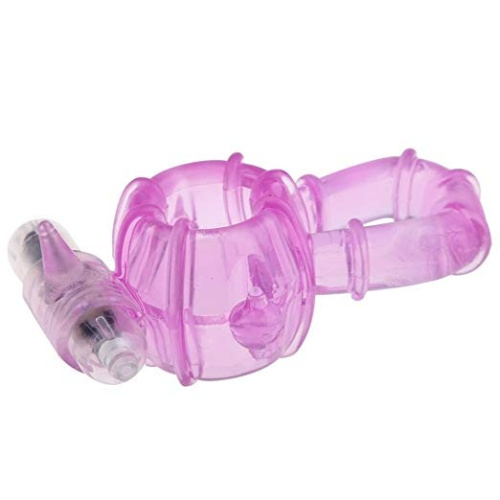 Виброкольцо розовое Beefcake Dual Rings Vibe фото 2