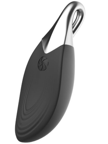 Кулон-вибростимулятор на серебряной цепочке Liberty Leaf Black фото 5