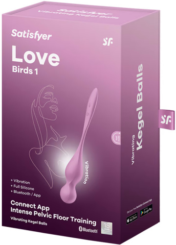 Вагинальные смарт-шарики с вибрацией Satisfyer Love Birds 1 розовые фото 6