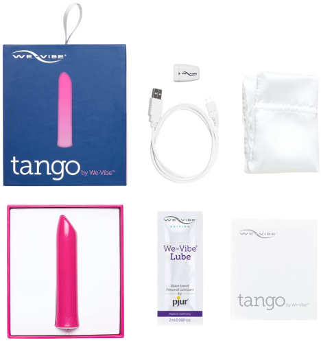 Мини-вибратор We-Vibe Tango перезаряжаемый розовый фото 12