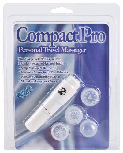 Мини-стимулятор с вибрацией и сменными насадками Compact Pro фото 8