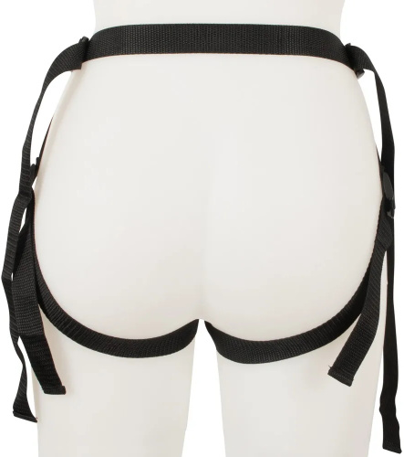 Вибрострапон черного цвета с трусиками RC Vibrating Strap-On фото 3