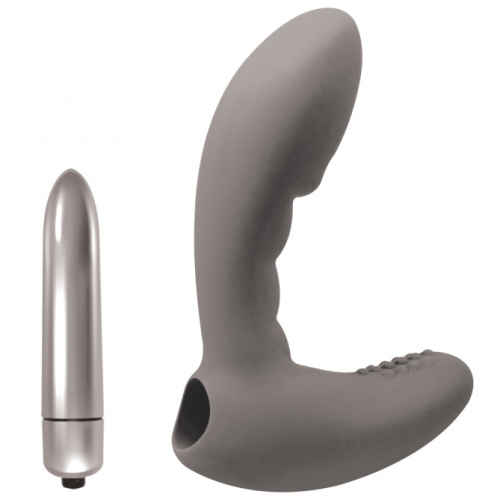 Стимулятор простаты с вибрацией Wonder Touch Grey фото 2