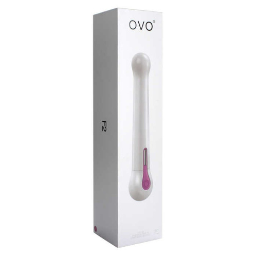 Белый вибратор Ovo F2 фото 5
