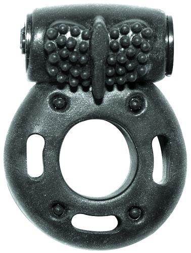 Эрекционное виброкольцо Rings Axle-Pin Black фото 2