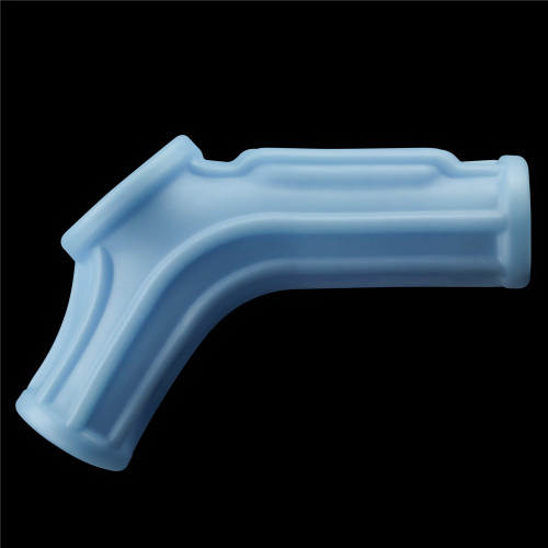 Рельефная насадка на пенис с вибрацией Ridge Knights голубая фото 5