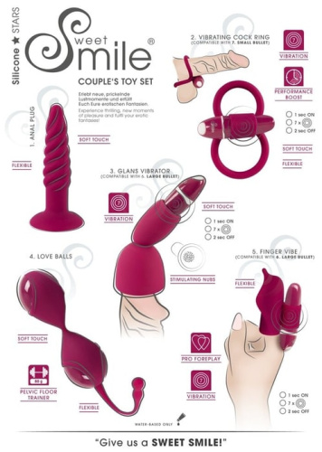 Набор игрушек Couple's Toy Set 7 Sweet Smile фото 11