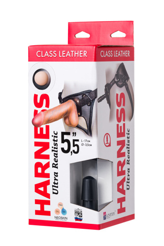 Страпон с реалистичной насадкой и поясом Harness фото 9