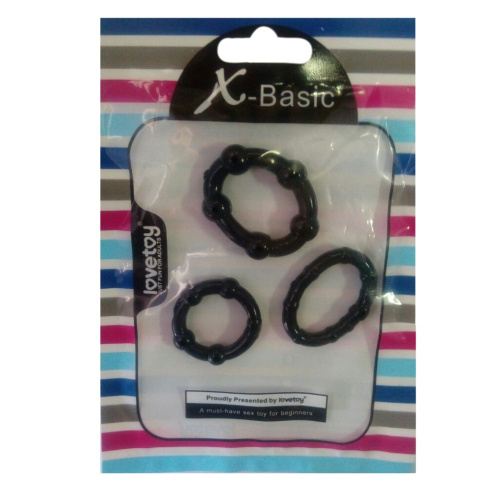 Набор колец прозрачных Beaded Cockring Set фото 4