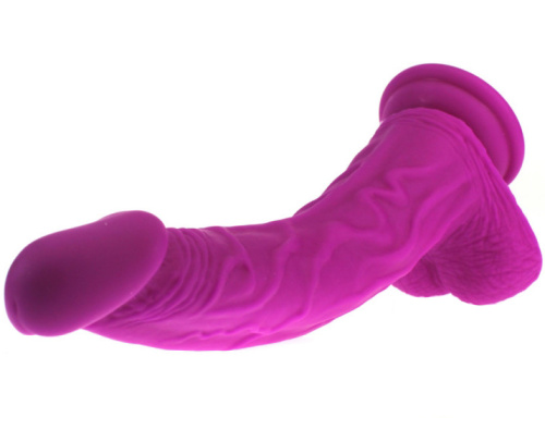 Изогнутый фаллоимитатор пурпурного цвета X-Men 22 см фото 3