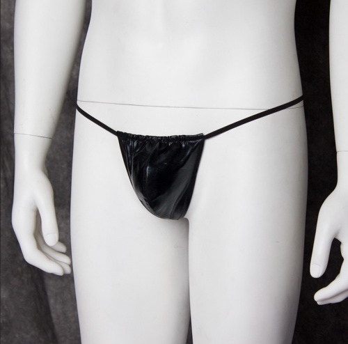 Лакированные мужские стринги фото 4