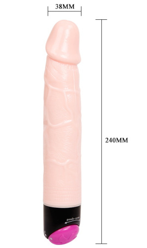 Реалистичный вибратор с ротацией 24 см фото 7