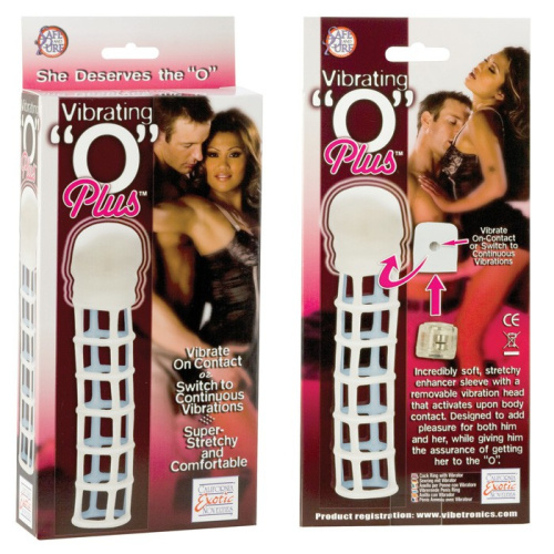 Насадка на пенис Vibrating O Plus фото 3