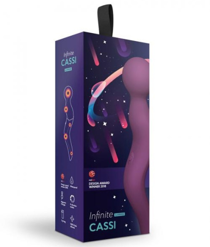 Мощный вибромассажер Cassi сливового цвета фото 7