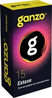 Презервативы Ganzo №15 Extase точечно-ребристые