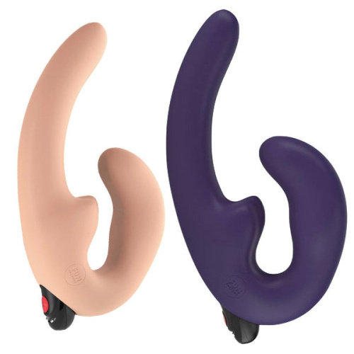 Страпон Fun Factory с вибрацией Sharevibe телесный фото 9