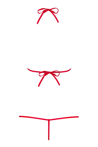 Соблазнительное красное боди Luiza S/M фото 4