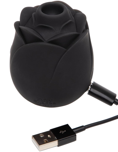 Вакуумно-волновой бесконтактный стимулятор Fifty Shades of Grey Black Rose фото 8