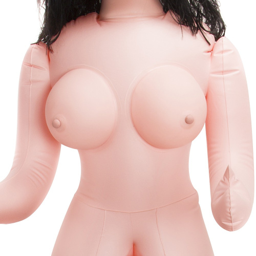 Надувная кукла с 3D лицом брюнетка фото 2