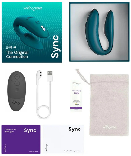 Смарт-вибромассажер для пар We-Vibe Sync 2 зеленый фото 9