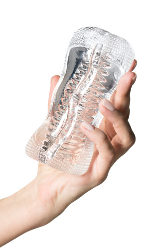 Прозрачный мастурбатор Lingam Asha фото 3