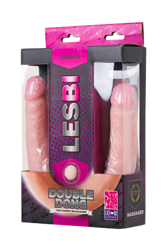 Двойной фаллоимитатор из неоскина 43 см фото 3