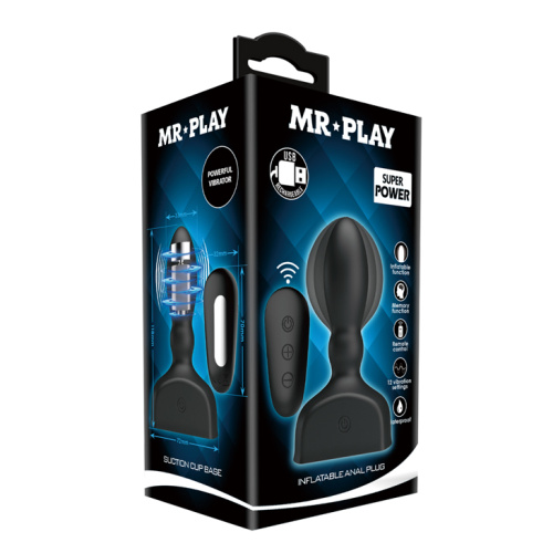 Расширяющаяся анальная пробка Mr Play с вибрацией и дистанционным управлением фото 7