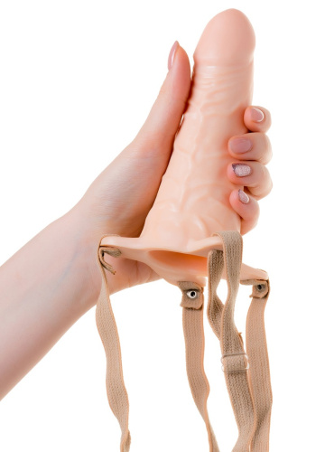 Реалистичный фаллопротез пустотелый 15 см фото 6