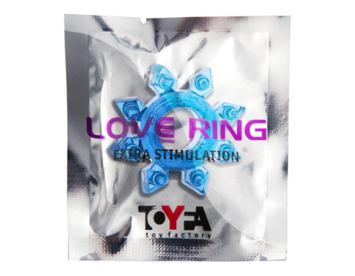 Тянущееся голубое кольцо для эрекции Toyfa фото 3