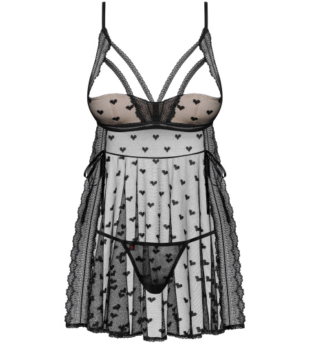 Чувственный бэби-долл из прозрачной сеточки Heartia S/M фото 5