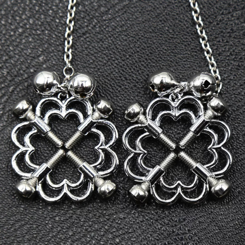 Готические зажимы для сосков на винтах с колокольчиками фото 4