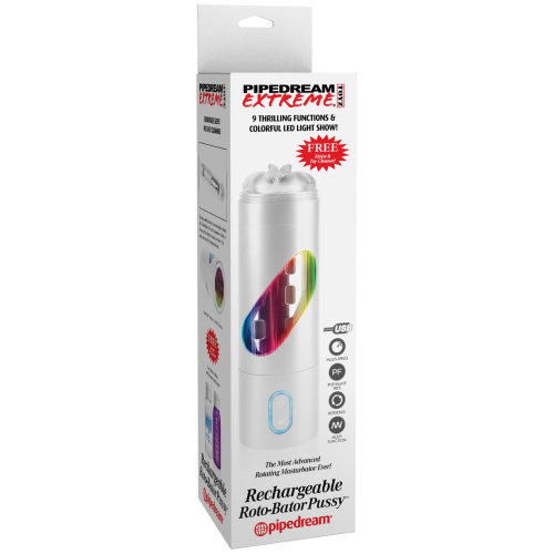 Мастурбатор вагина с ротацией PDX Rechargeable Roto-Bator Pussy фото 2