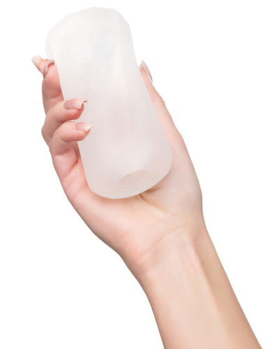 Прозрачный мастурбатор с двумя спиральными входами Xross Open Beads Rock фото 5