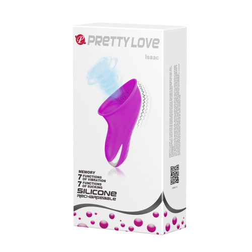 Вакуумный вибромассажер Pretty Love Isaac пурпурный фото 10