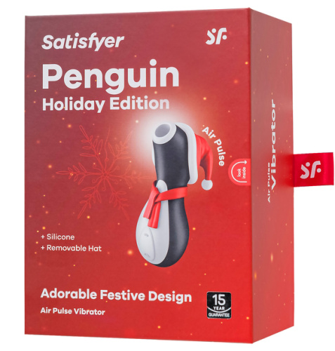 Бесконтактный стимулятор клитора Satisfyer Penguin Holiday Edition фото 15