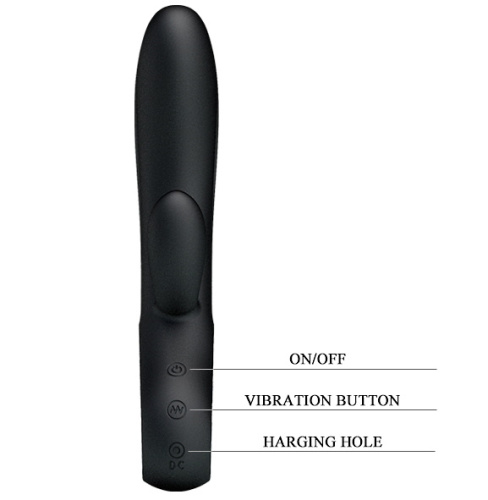 Перезаряжаемый вибратор Pretty Love Elmer с клиторальным стимулятором фото 7