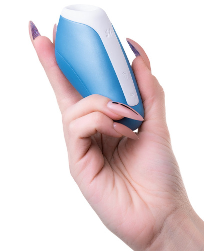 Вакуумно-волновой стимулятор клитора Satisfyer Love Breeze голубой фото 2