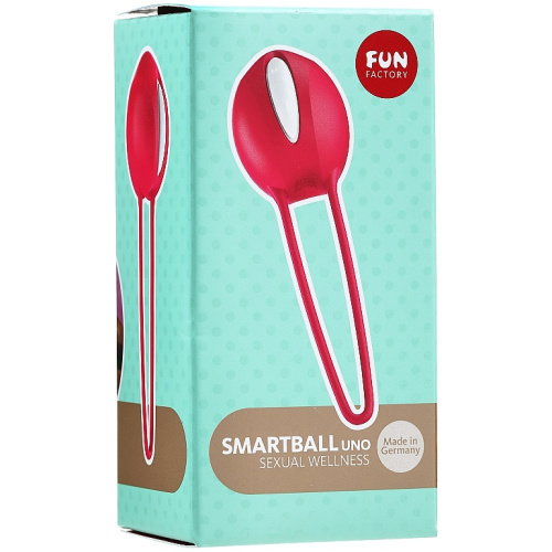 Шарик вагинальный Fun Factory Smartball Uno красно-белый фото 8