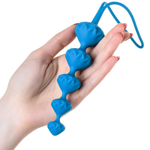 Набор анальных цепочек Satisfyer Love Beads розовый и синий фото 8