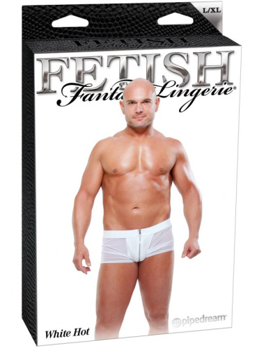 Мужские боксеры на молнии Fetish White Hot L/XL фото 4