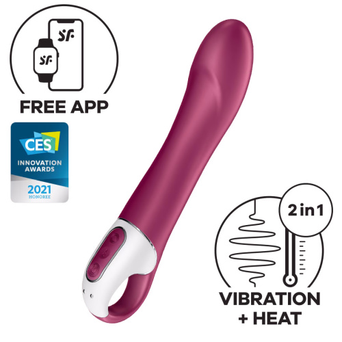 Смарт-вибратор с функцией нагрева Satisfyer Big Heat фото 8