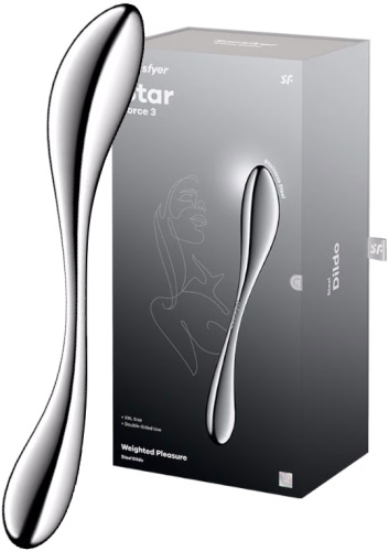 Двусторонний стальной стимулятор Satisfyer Star Force 3