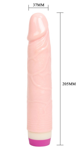 Реалистичный фаллоимитатор с вибрацией 21 см фото 2