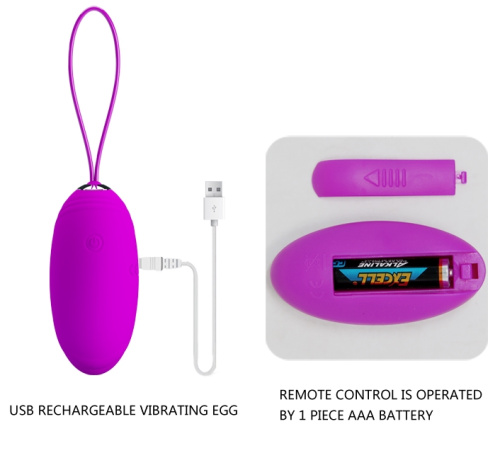 Перезаряжаемое виброяйцо Pretty Love Jacqueline с беспроводным управлением фото 7