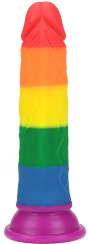 Радужный фаллоимитатор Prider Dildo 19 см фото 4