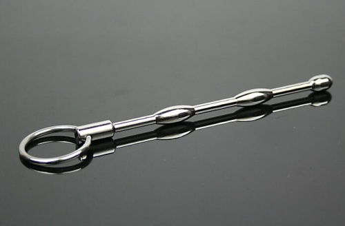 Серебристый уретральный буж 13 см фото 3