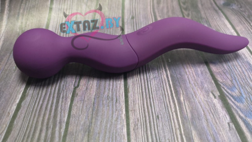 Мощный вибромассажер Cassi сливового цвета фото 6