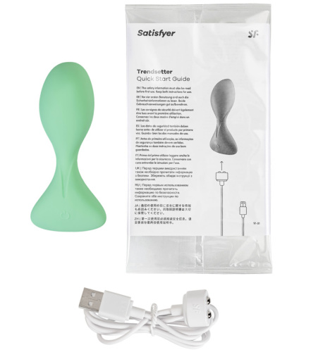 Анальный смарт-стимулятор с вибрацией Satisfyer Trendsetter зеленый фото 8