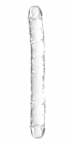 Двусторонний прозрачный фаллоимитатор Intergalactic Eternity 30 см фото 3