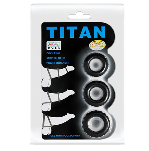 Набор из трёх разных эрекционных колец Titan фото 8